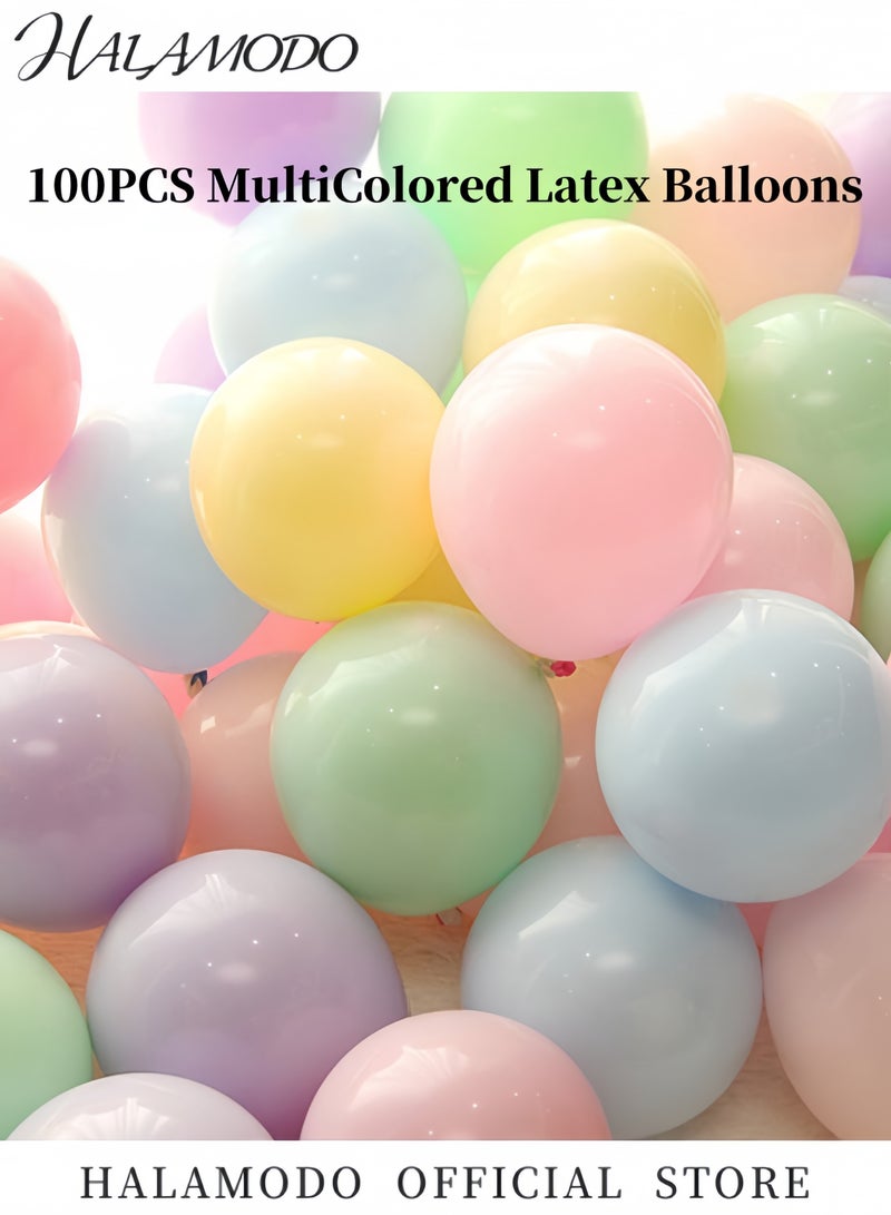 100PCS Pastel Balloons Mixed Color Balloon Macaron Assorted Colors MultiColored Latex Balloons Gift Party Decorations for Birthday & Wedding & Reception (10inch） - Image 3