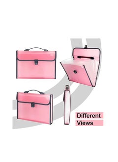 TRANBO 13 Pockets Expanding File Folder, A4/Letter Size Document Organizer with Handle & Buckle Closure, Accordion Filing Box for Paper Bill Receipt Documents for school office home  - Image 4