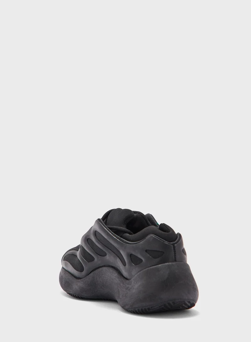 Truffle Rubber Detail Lace Up Sneaker