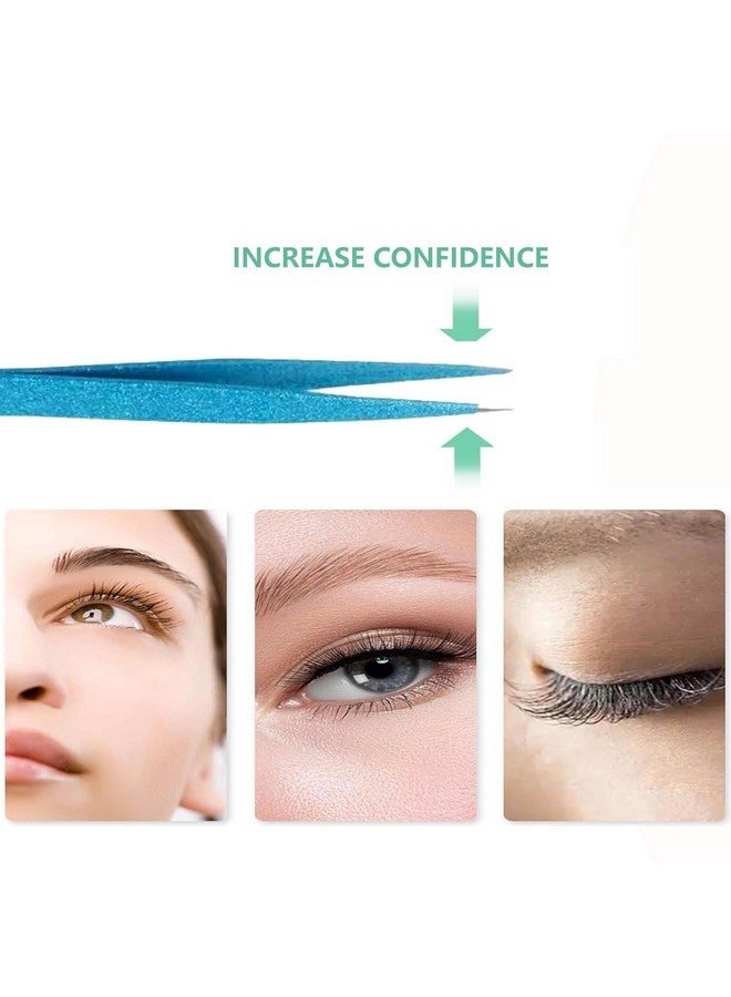 CL CAMILLASH Fiber Tip Lash Tweezers For Eyelash Extension Tweezers Professional Artist Tech Work Kit Toolsbest Volume Eyelash Lashes Extensions Purple Tweezers Precision Supplies (Isolation) - Image 5