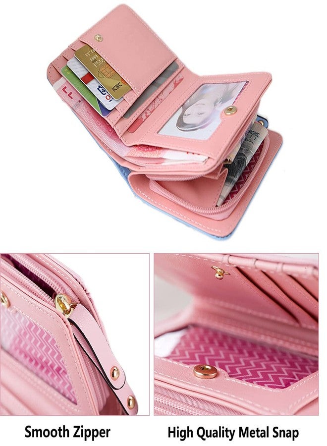 Nawoshow Women Cute Cat Wallet Coin Purse Bifold Wallet Clutch Bag (A-Pink) - Image 5