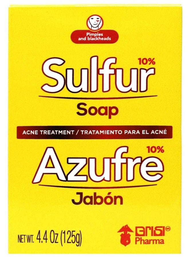 Biosulfur Sulfur Acne Treatment Soap with Lanolin 4.40 Oz Bar - Image 3