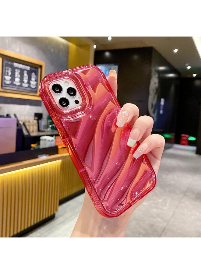 زبون جراب لهاتف iPhone 12 Pro Max مصنوع من مادة TPU بتصميم موجات الترتر الليزرية - Image 2