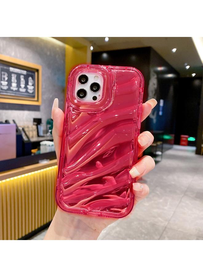 زبون جراب لهاتف iPhone 12 Pro Max مصنوع من مادة TPU بتصميم موجات الترتر الليزرية - Image 3