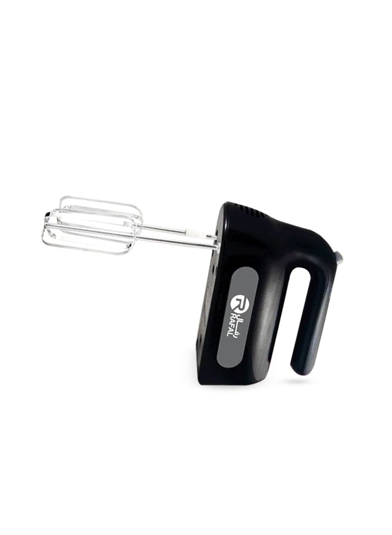 رافال مضرب بيض ، 400 واط، سرعات متعددة، مع شفرات من الفولاذ المقاوم للصدأ - أسود