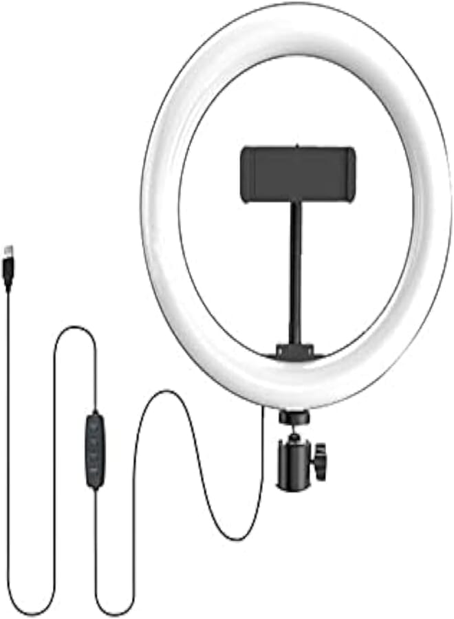 Range Lite 10.5" Live Stream Professional Photography Adjustable 360 Degree Rotation with Stand for Mobile Tripod/UN-260