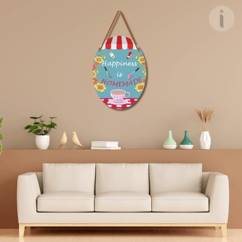 Art Monk Happiness is homemade item for Living Room Bedroom Home Decor Gifts Quotes Decor Item Wall Art For Hall Mdf Wall Decoration - Image 2