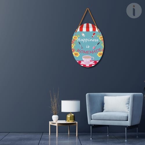 Art Monk Happiness is homemade item for Living Room Bedroom Home Decor Gifts Quotes Decor Item Wall Art For Hall Mdf Wall Decoration - Image 4
