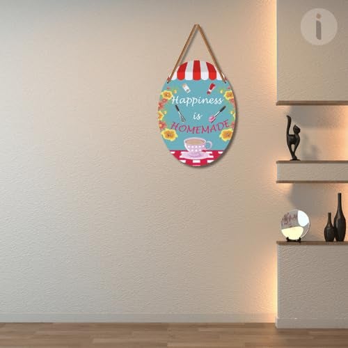 Art Monk Happiness is homemade item for Living Room Bedroom Home Decor Gifts Quotes Decor Item Wall Art For Hall Mdf Wall Decoration - Image 3