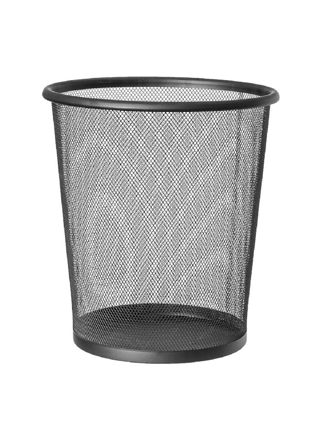Seville Classics Open Top Mesh Round Trash Can Black 22 L SHE14056 