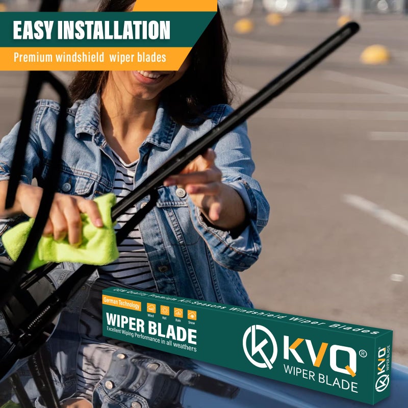 KVQ Windshield Wiper Blades Replacement for Ford Transit-150 Transit-250 Transit-350 2015 2016 2017 2018 2019 2020 2021 2022,Original Factory Quality - 28" 21" (Pack of 2) - Image 5