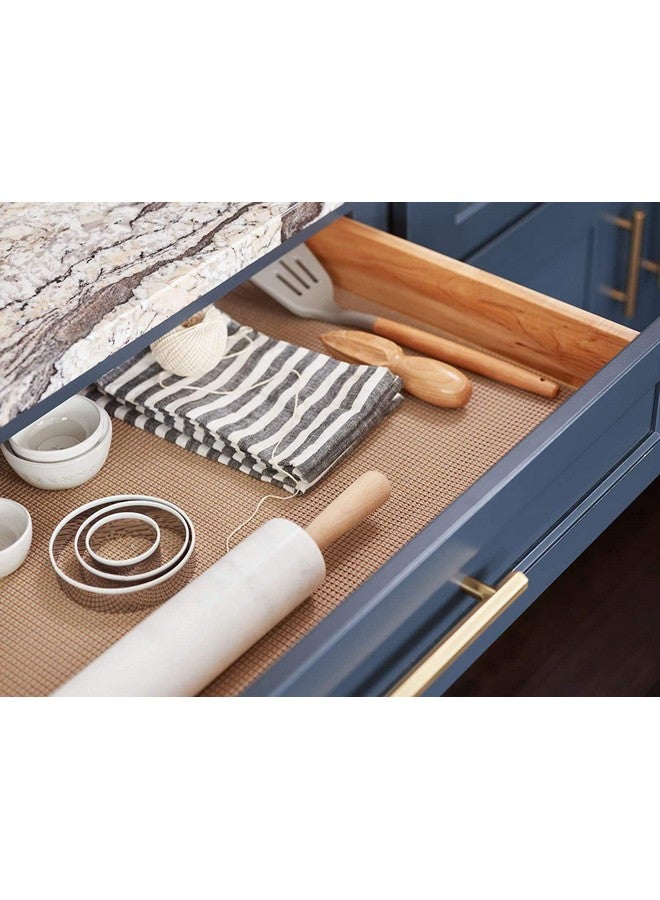 STAR WORKShelf liner Star Work 30x300 Cms Shelf Liners for Kitchen Shelves | Cabinet Cupboard Liner Sheets | Wardrobe Mat Anti-Skid and Slip Drawer Matting Roll Waterproof Slab Cover with Extra Grip (Dusty Fog, Washable), Anti-Slip Mat - Image 5