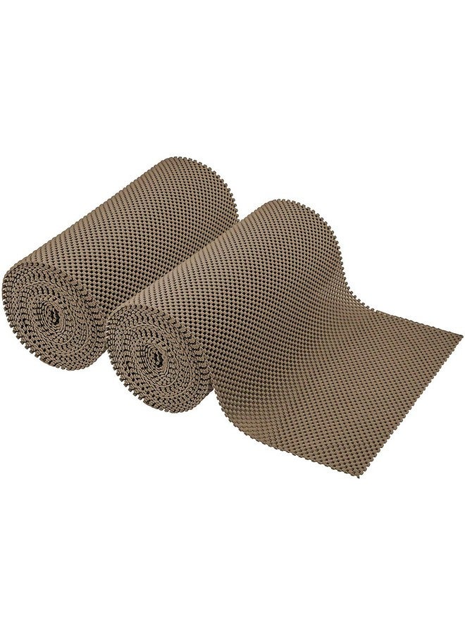 STAR WORKShelf liner Star Work 30x300 Cms Shelf Liners for Kitchen Shelves | Cabinet Cupboard Liner Sheets | Wardrobe Mat Anti-Skid and Slip Drawer Matting Roll Waterproof Slab Cover with Extra Grip (Dusty Fog, Washable), Anti-Slip Mat - Image 4