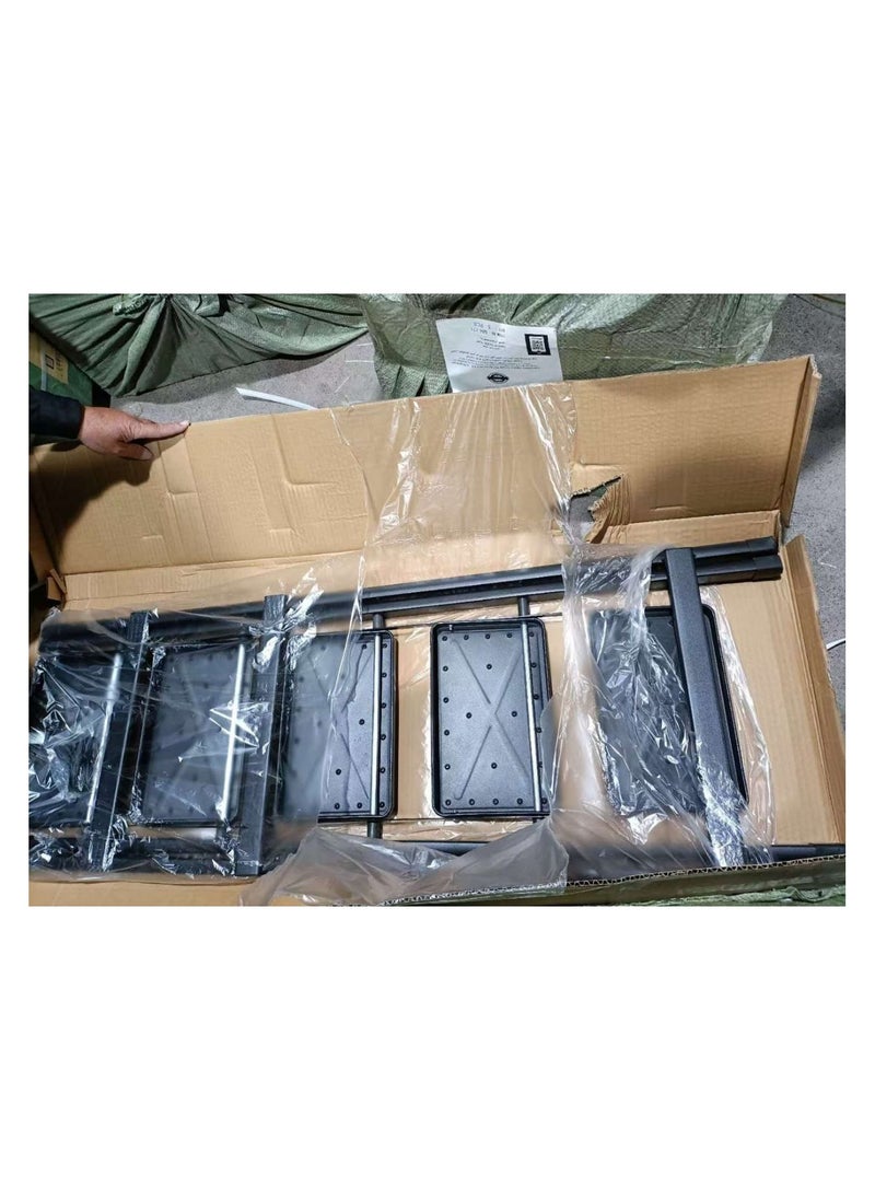 ماركة غير محددة سلم متعدد الاغراض قابل للطي مع دواسة مضادة للانزلاق ، سلم قابل للطي وخفيف الوزن للمنزل والمطبخ والمكتبة والمكتب بسعة 150 كجم، 4 درجات  - Image 5