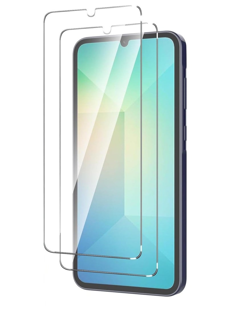 عبوة من قطعتين من واقي الشاشة لهاتف Samsung Galaxy A06 / Galaxy A07 من الزجاج المقوى المقاوم للكسر والخدش عالي الوضوح متوافق مع Samsung Galaxy A06 / Galaxy A07 - Image 1