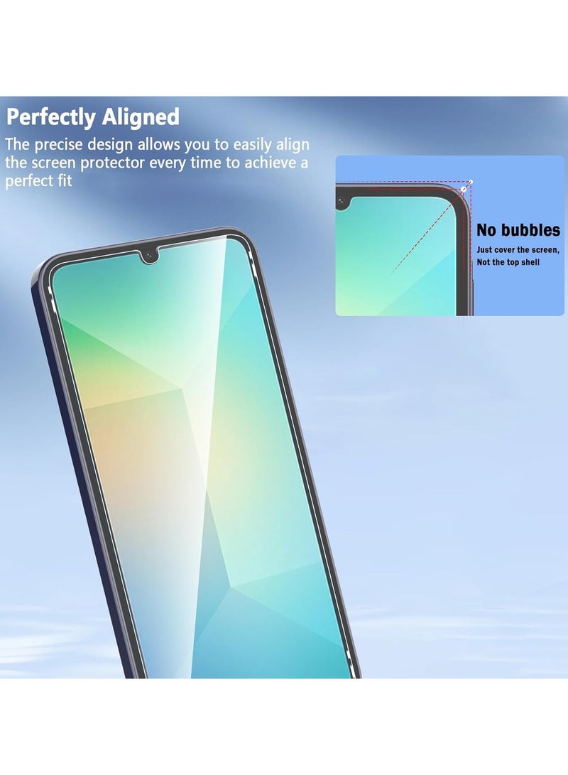 عبوة من قطعتين من واقي الشاشة لهاتف Samsung Galaxy A06 / Galaxy A07 من الزجاج المقوى المقاوم للكسر والخدش عالي الوضوح متوافق مع Samsung Galaxy A06 / Galaxy A07 - Image 2