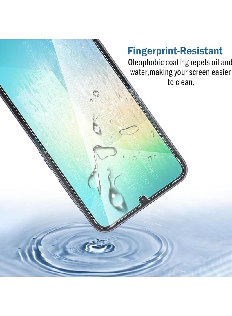 عبوة من قطعتين من واقي الشاشة لهاتف Samsung Galaxy A06 / Galaxy A07 من الزجاج المقوى المقاوم للكسر والخدش عالي الوضوح متوافق مع Samsung Galaxy A06 / Galaxy A07 - Image 3