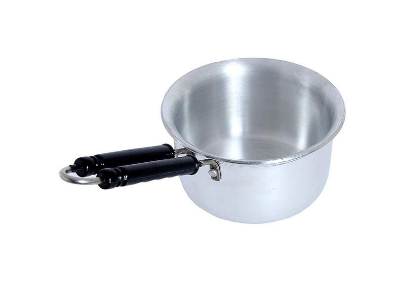 Dharam Paul Traders Small Saucepan for Tea, Milk 1 Litre,Without Lid, 1 Liter, 1 Piece, Aluminium - Image 2