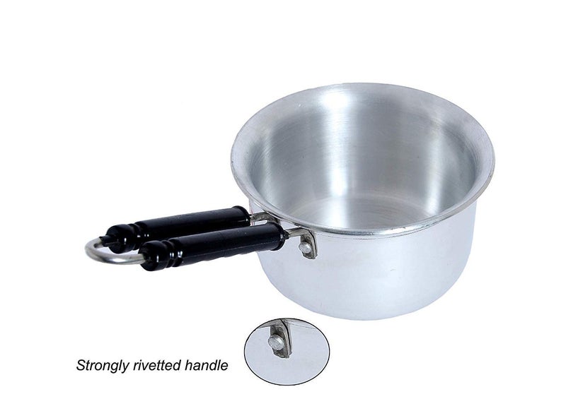 Dharam Paul Traders Small Saucepan for Tea, Milk 1 Litre,Without Lid, 1 Liter, 1 Piece, Aluminium - Image 5