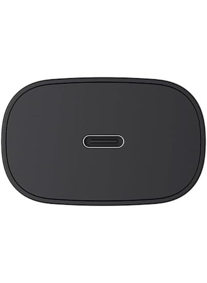 شاحن حائط Havit UC25-25W USB-C للشحن السريع، أسود لهاتف Samsung Galaxy S23/S23+/S22/S21/S20/Ultra/Plus، Note 20/10/S10، Galaxy Tab S7/S8، A34، A14