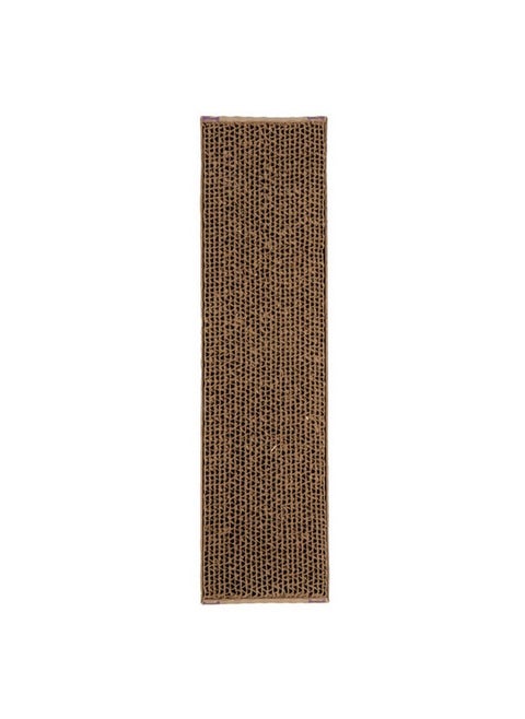 SmartyKat Super Scratcher Wide Corrugated Cat Scratcher for Cats & Kittens, Features Catnip Infusion Technology & Less Mess, Recycled Material, Brown