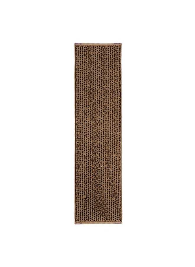 SmartyKat SmartyKat Super Scratcher Wide Corrugated Cat Scratcher for Cats & Kittens, Features Catnip Infusion Technology & Less Mess, Recycled Material, Brown  - Image 1