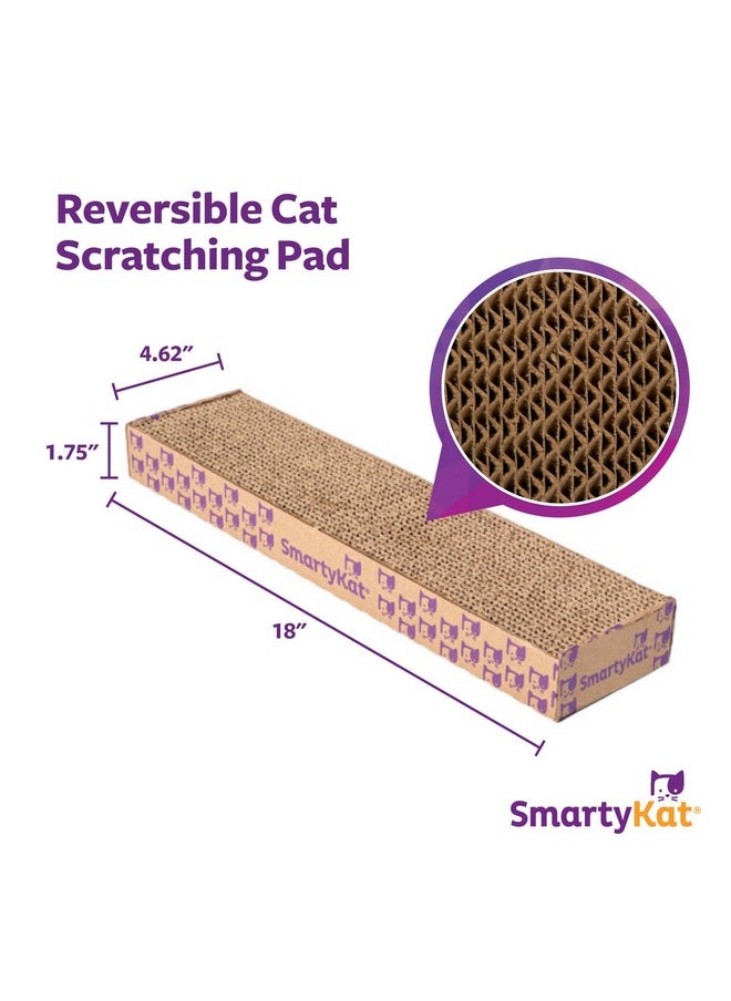 SmartyKat SmartyKat Super Scratcher Wide Corrugated Cat Scratcher for Cats & Kittens, Features Catnip Infusion Technology & Less Mess, Recycled Material, Brown  - Image 3