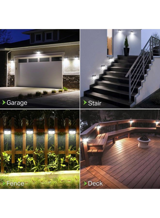 CLAONER Solar Lights Outdoor, Super Bright 126LED Solar Security Lights PIR Motion Sensor with 3 Lighting Modes, 270° Lighting Angle, Wireless IP65 Waterproof Wall Lights for Outside (6 Pack) - Image 2