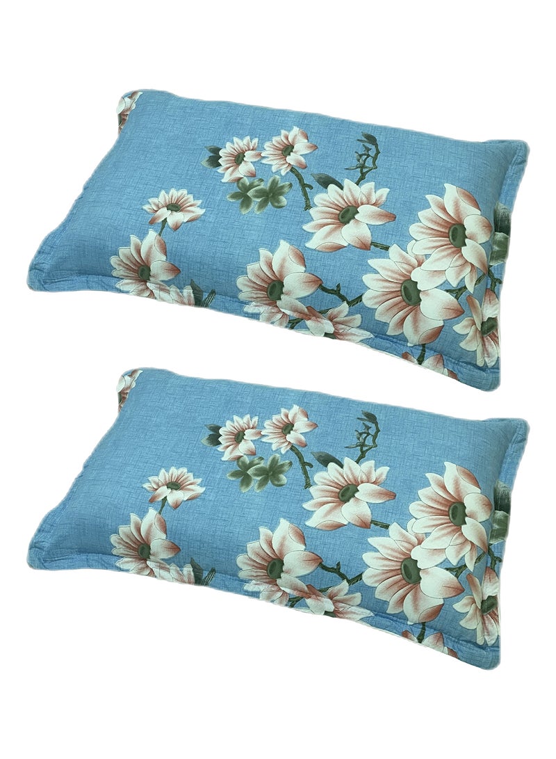 سليب نايت طقم 2 قطعة غطاء وسادة نمط زهور حجم 50*75 سم - Image 1