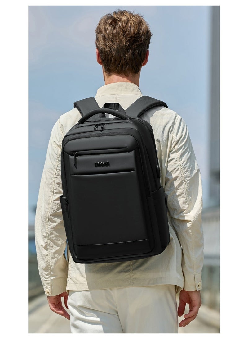RAHALA RAL813 RAHALA Business Laptop Backpack - Water Resistant with USB Charging Port - Fashionable Design Blue (Suitable for Men and Women) - Image 5