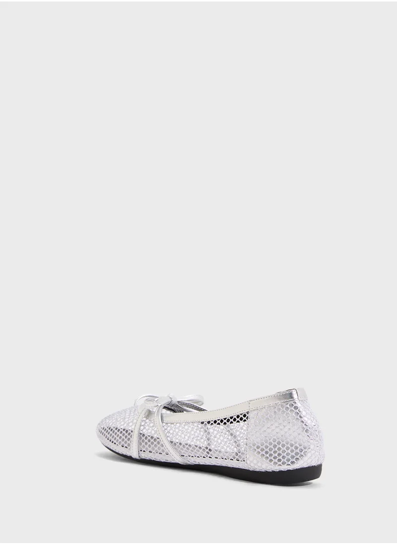 Ginger Mesh Ballerina Flat