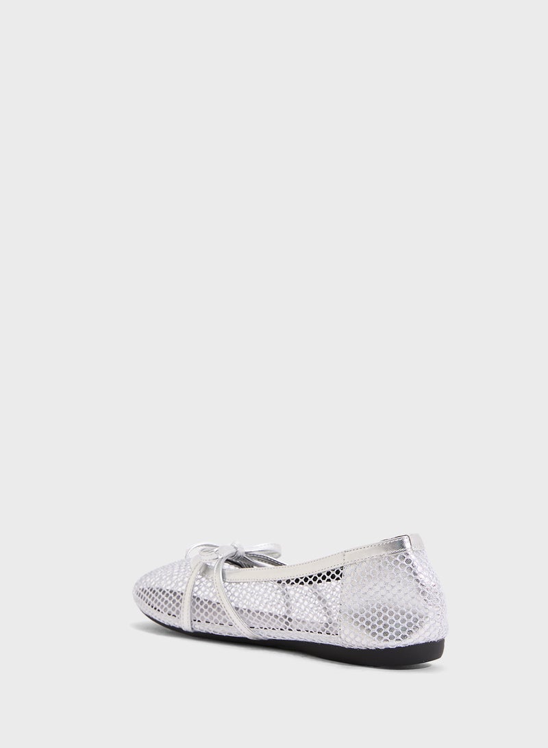 Ginger Mesh Ballerina Flat  - Image 2