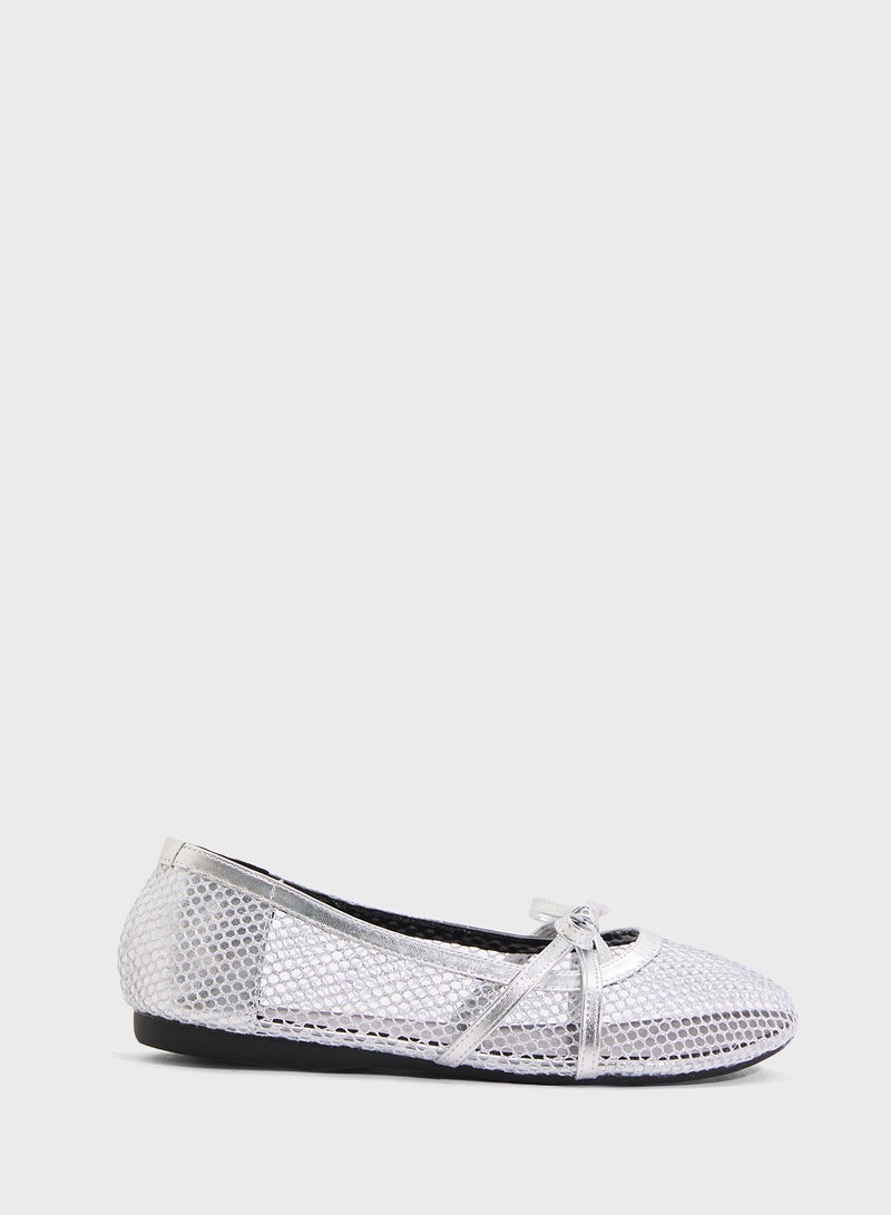 Ginger Mesh Ballerina Flat  - Image 1