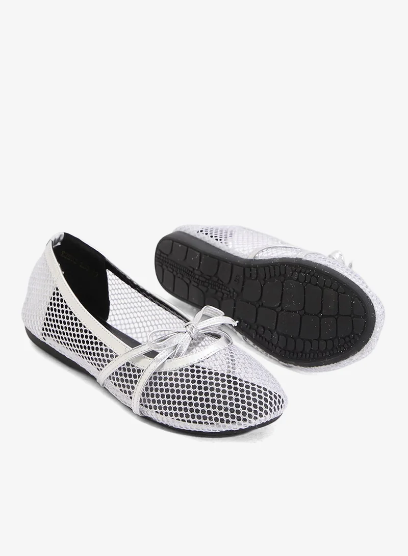 Ginger Mesh Ballerina Flat