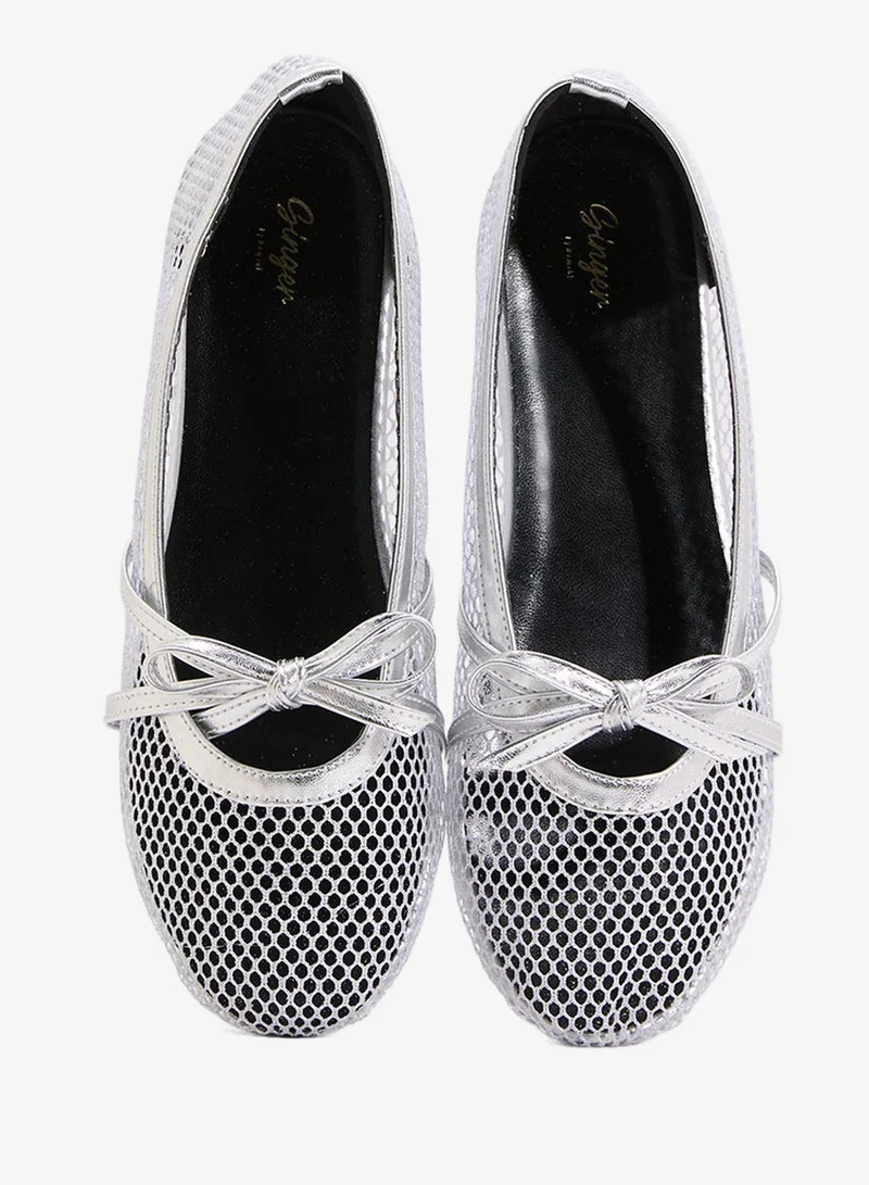 Ginger Mesh Ballerina Flat