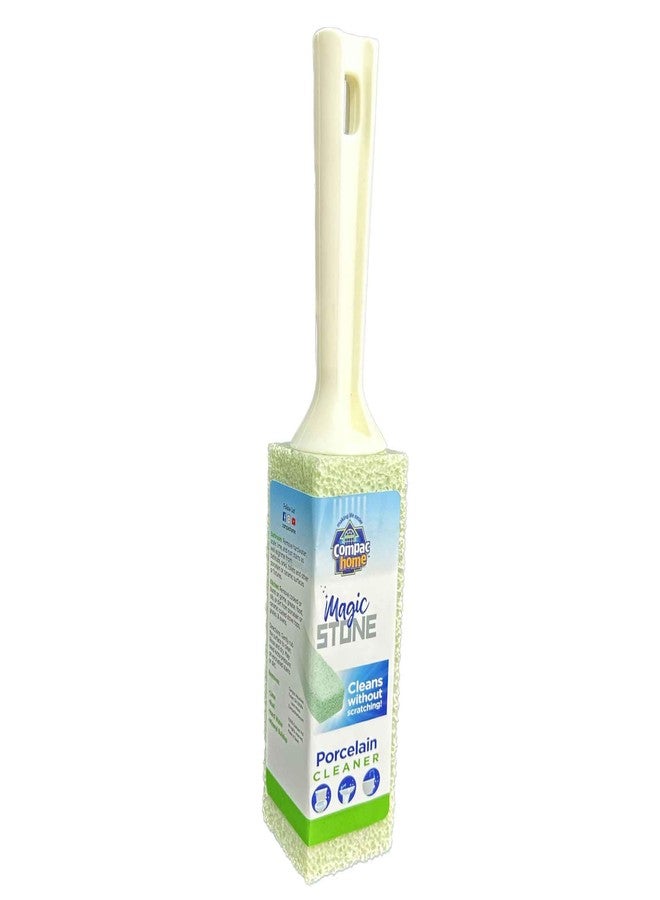 Compac Home Compac's Magic-Stone Porcelain Cleaning Stick - Toilet Bowl Cleaner, Advanced Green Technology, Handy Toilet Cleaner Easily Scrubs/Removes Stubborn Lime Stains from Porcelain or Bathroom Fixtures (1) - Image 1