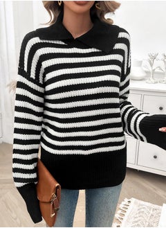 Chunky Knit Stripe Detail Regular Fit Sweater - pzsku/ZE22FBDA665482EC5C647Z/45/_/1732177934/7ac9c05b-57fe-422e-af39-b5a9d1a07e7b