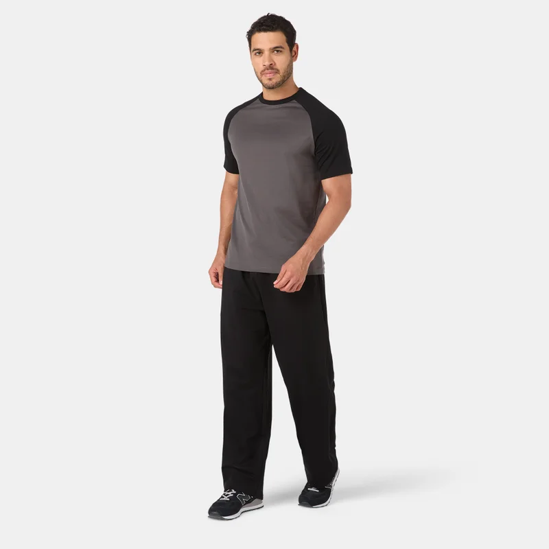 Sun and Sand Sports Grey Men's Raglan T-Shirt for Men | Best Price UAE