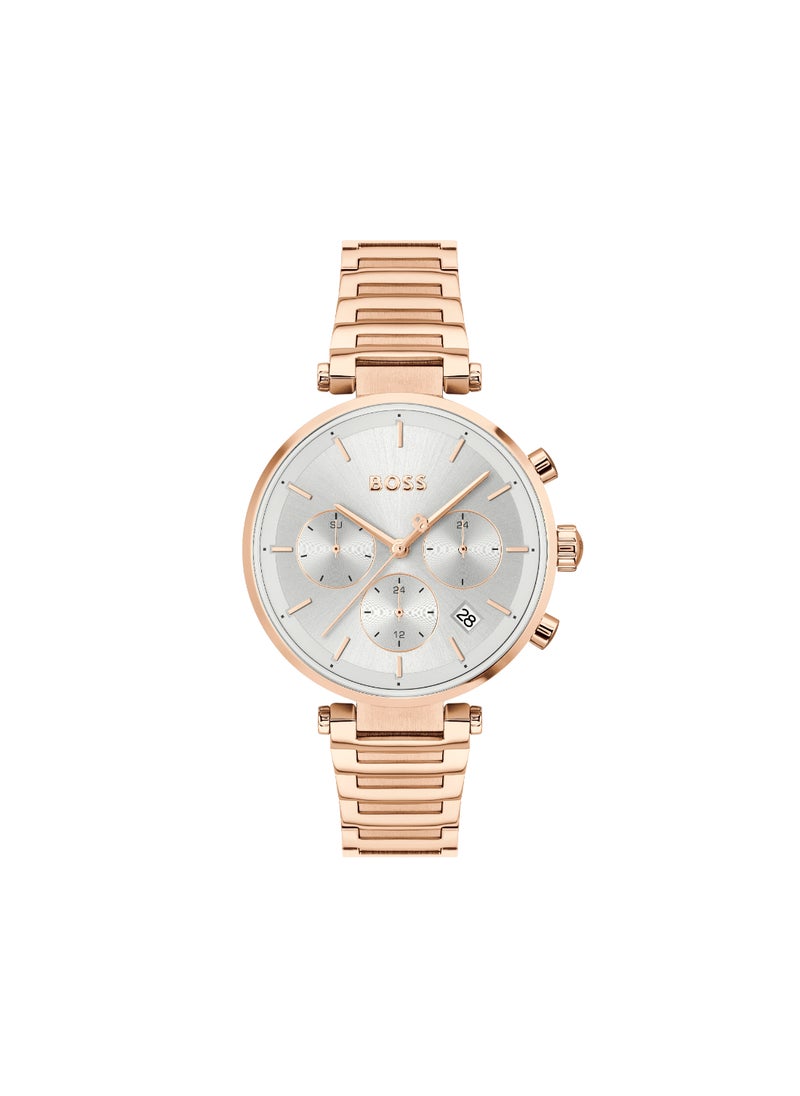 HUGO BOSS HUGO BOSS WATCH ROUND ANALOG WOMEN'S SILVER WHITE CASE WATCH - 1502774  - Image 3