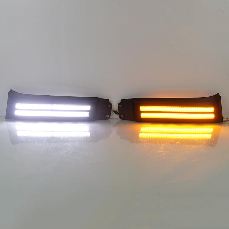 LED Daytime Running Fog Light Assembly for 2007-2017 Toyota Sequoia DRL with Turn Signal - Image 3