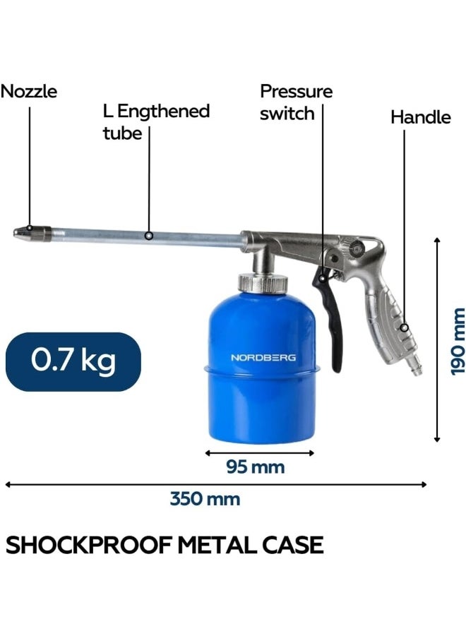 NORDBERG - Air Washing Gun  Np9004, Tank Capacity 0.9 L, Working Pressure 3.5 Bar - Image 1