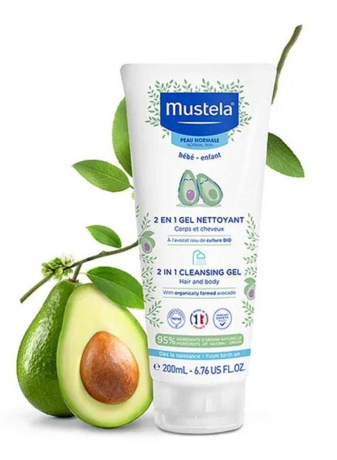 Mustela 2 In 1 Hair And Body Wash - Image 2