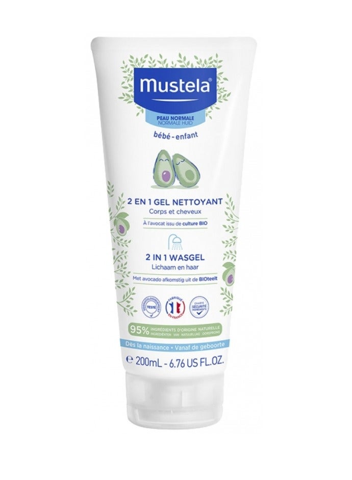 Mustela 2 In 1 Hair And Body Wash - Image 1