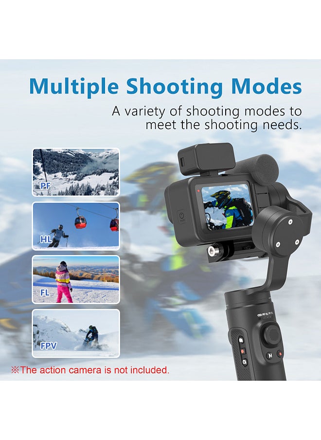 INKEE - INKEE FALCON PLUS Handheld Action Camera Gimbal Stabilizer 3-Axis Anti-Shake Wireless Control Vertical Horizontal Time-lapse with Mini Tripod Replacement for GoPro Hero 11/10/9/8 OSMO Action Insta360 - Image 1