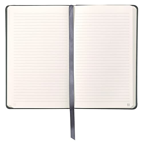 Leatherpress Classic Leather Notebook Writing Journal, Hardcover, Elastic Closure Narrow Ruled Pages, Inspire Collection - Image 2