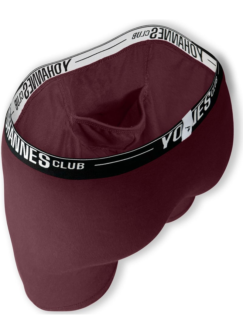 Yohannes Club - men, Special Pouch Cotton Boxer, single, Claret Red - Image 1