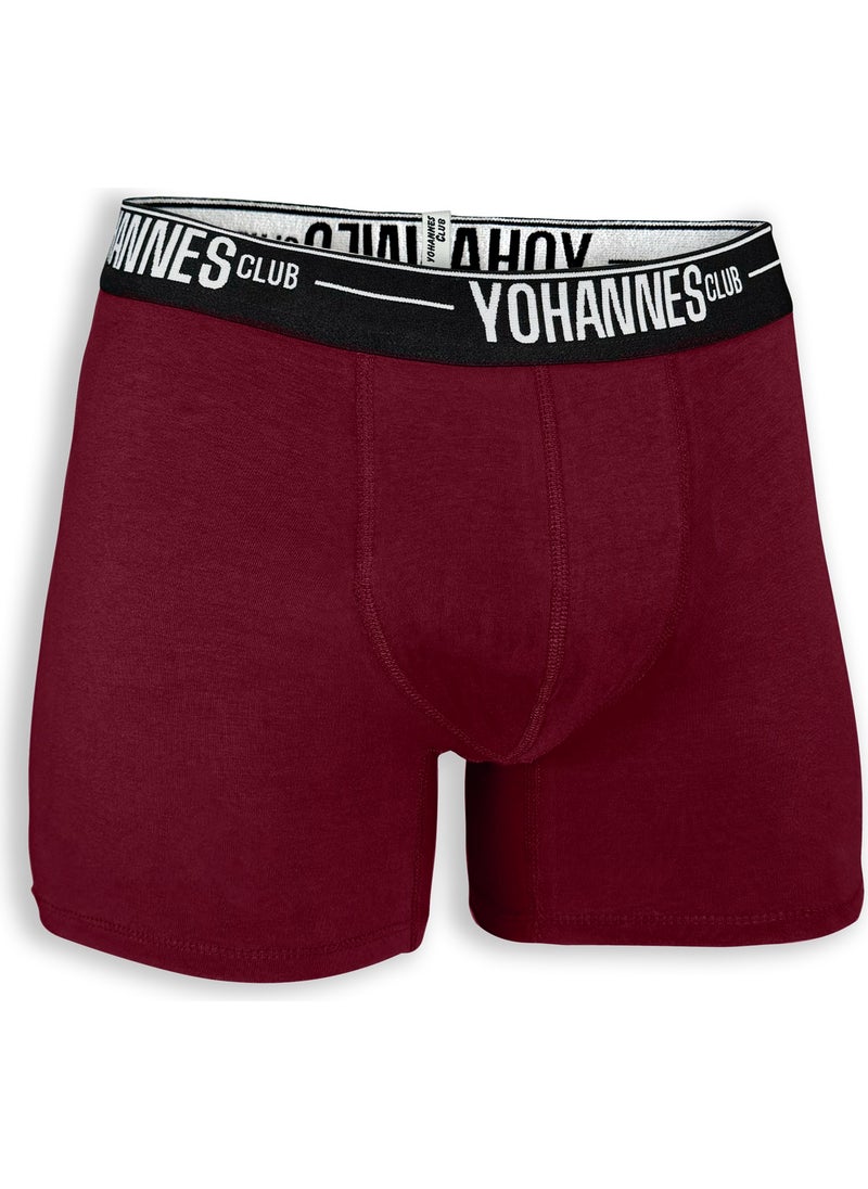 Yohannes Club - men, Special Pouch Cotton Boxer, single, Claret Red - Image 1
