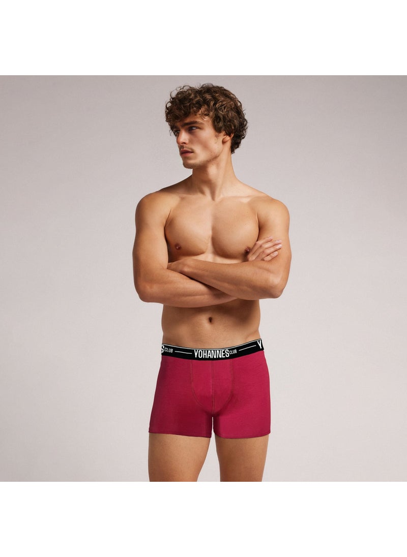 Yohannes Club - men, Special Pouch Cotton Boxer, single, Claret Red - Image 1