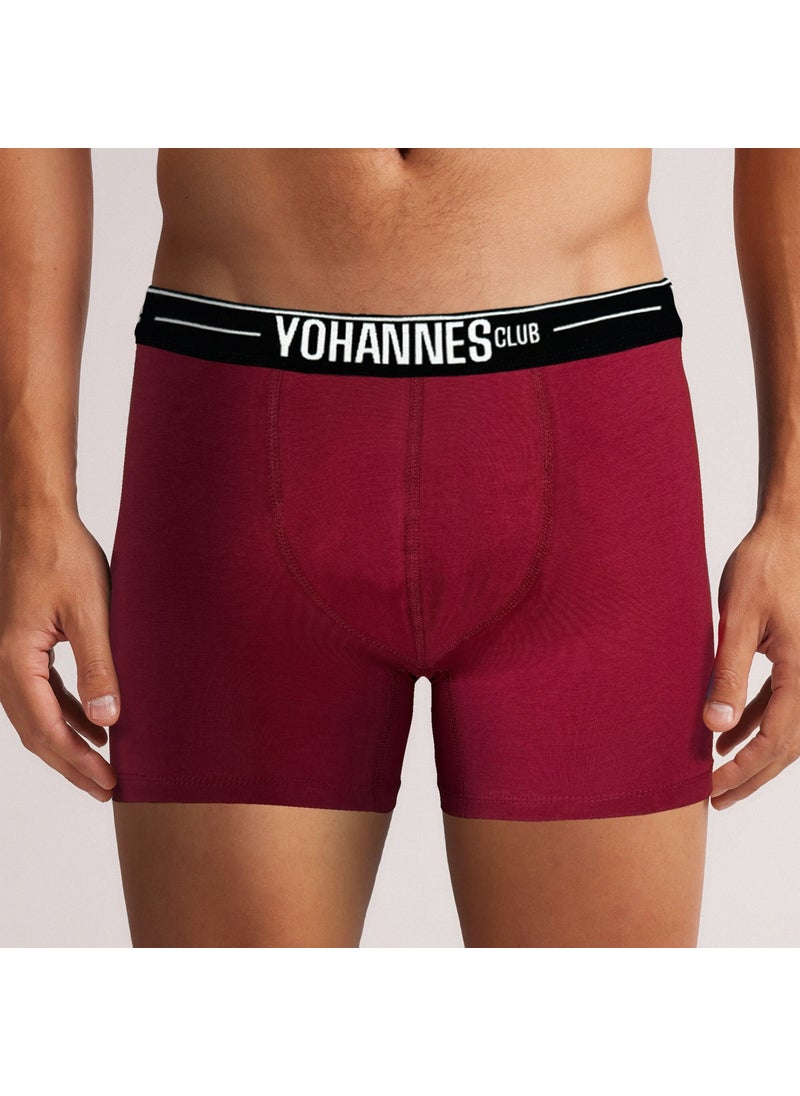 Yohannes Club - men, Special Pouch Cotton Boxer, single, Claret Red - Image 1