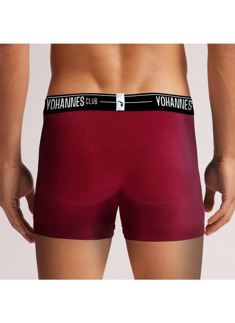 Yohannes Club - men, Special Pouch Cotton Boxer, single, Claret Red - Image 1